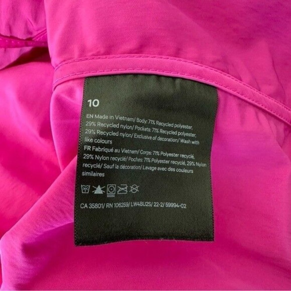 Lululemon Lightweight Cropped JacketPurple Highlight Women’s Size 10 2022 - Picture 16 of 16